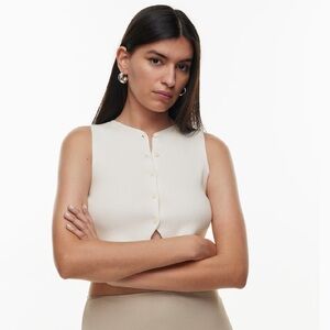 Aritzia Wilfred Croquet Top - medium, light birch, NWOT